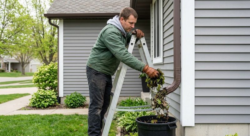 Downspout Blockage Removal in Longmont, CO