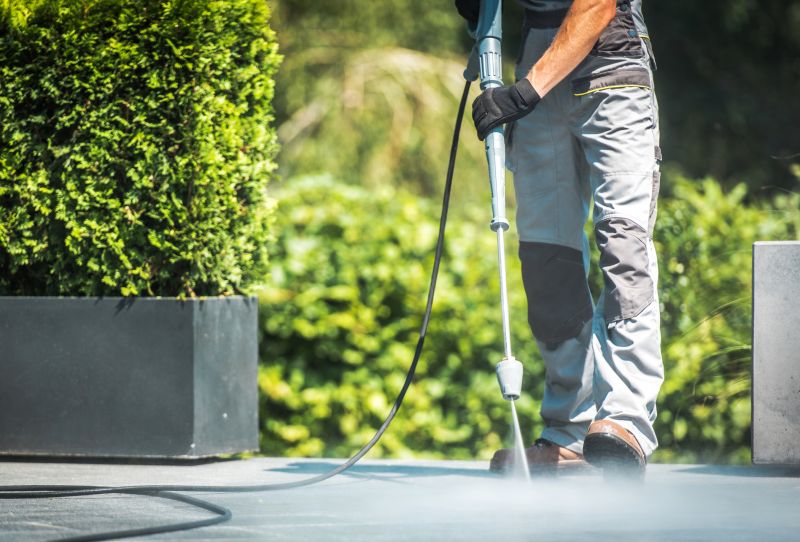 Outdoor hard surface cleaning